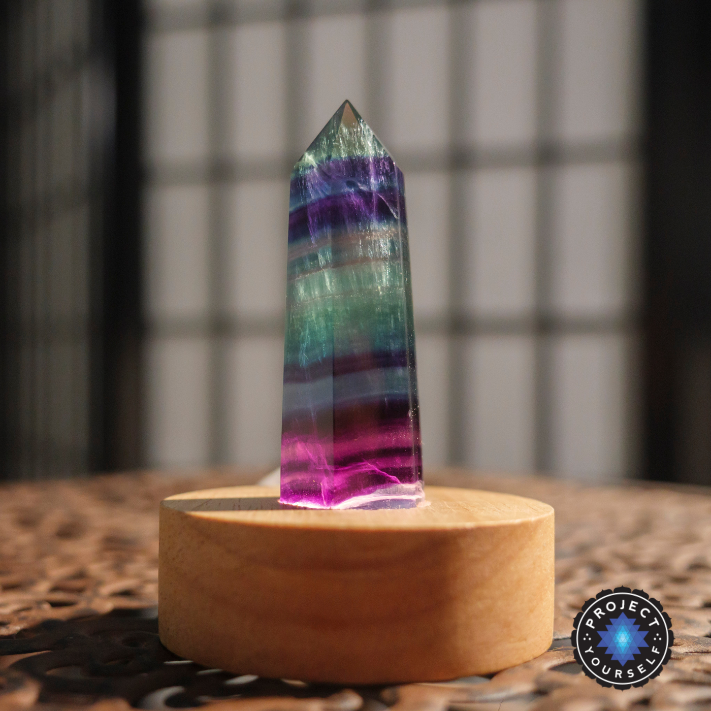 Inner Glow Fluorite Crystal Healing Lamp
