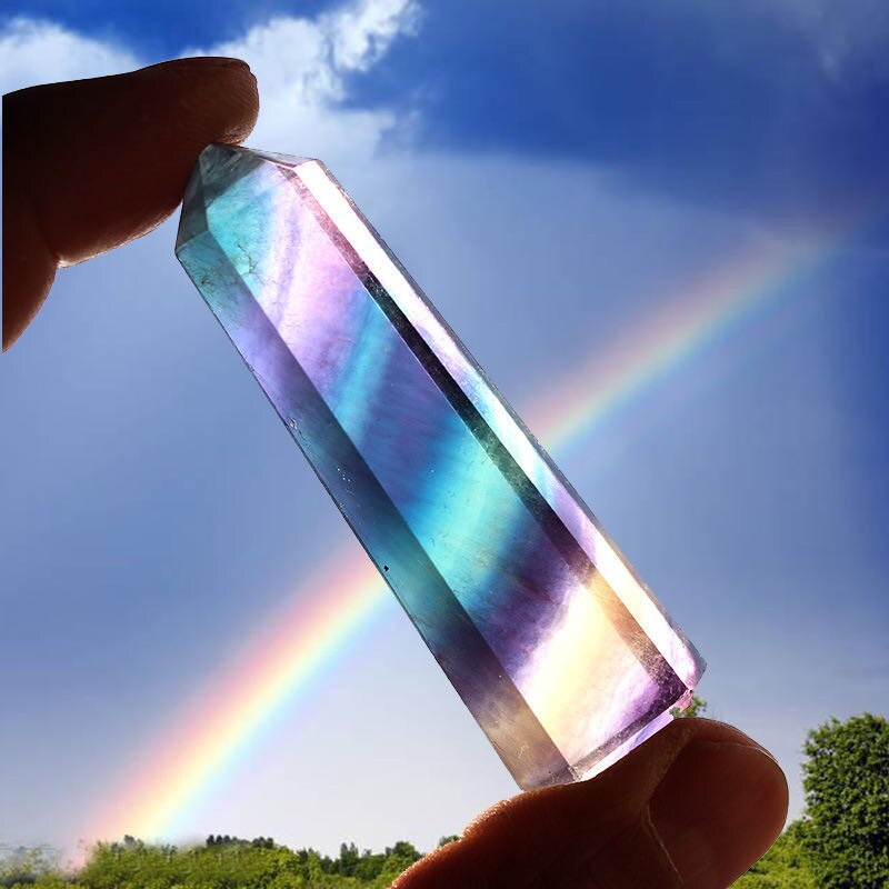 Inner Glow Fluorite Crystal Healing Lamp