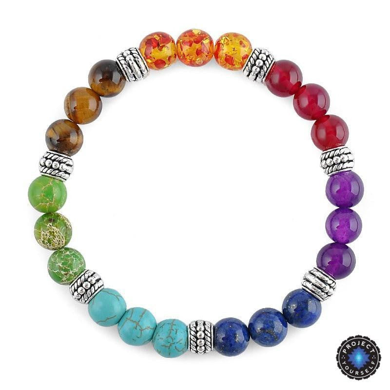 7 Crystal Bead Bracelet For Positive Vibes and Happiness – MCJ Jewels