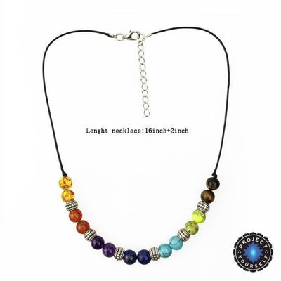 7 Chakra Healing Crystals Necklace Chakra Necklace