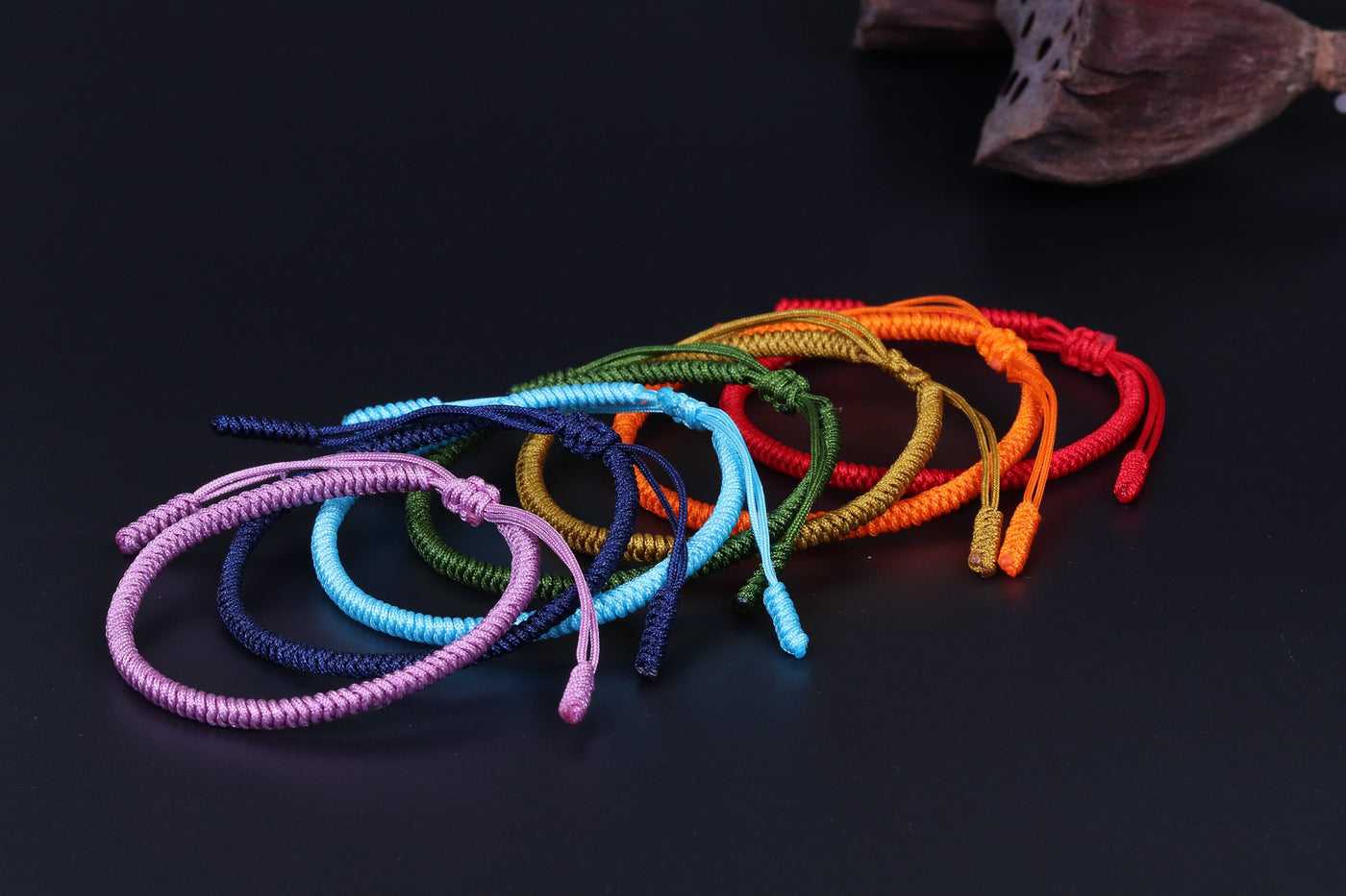 7 Chakra Lucky Handmade Buddhist Knots Rope Bracelet Bracelet