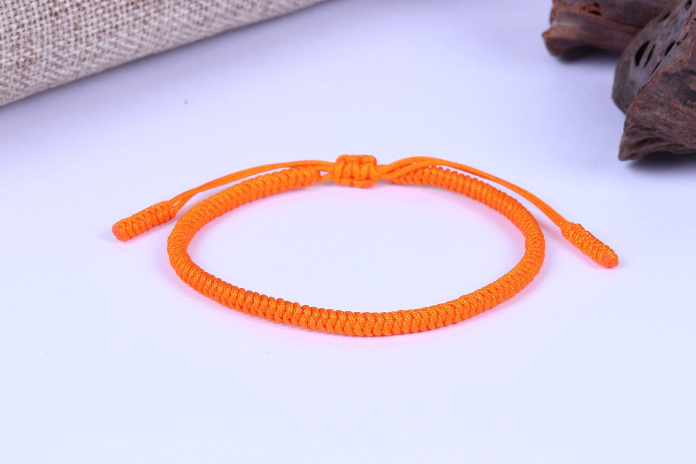 7 Chakra Lucky Handmade Buddhist Knots Rope Bracelet Sacral Chakra Bracelet