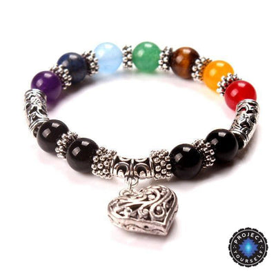 7 Chakra Reiki Healing Heart Bracelet Bracelet
