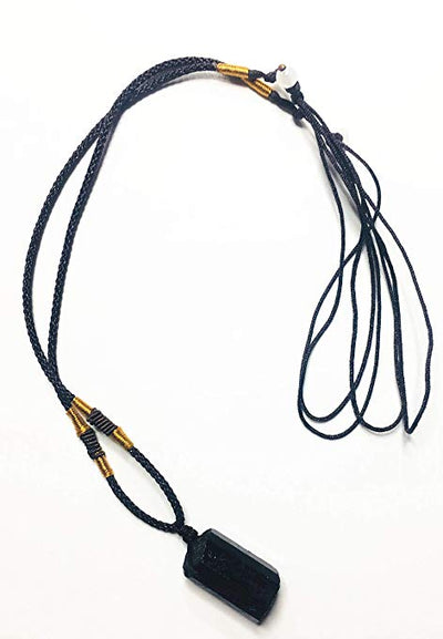Natural Black Tourmaline Protection Pendant Necklace