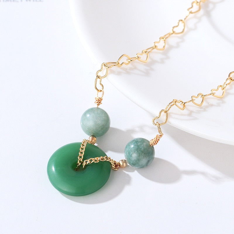 Green Jade Bracelet Set