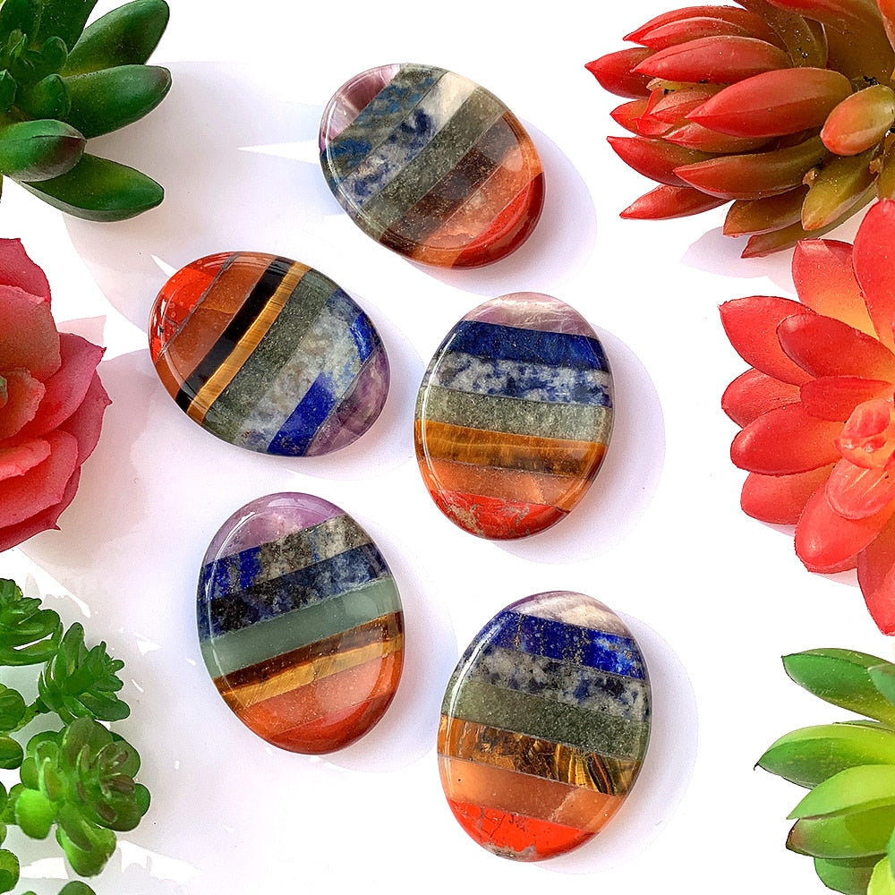 Spiritual Balance 7 Chakra Worry Stone