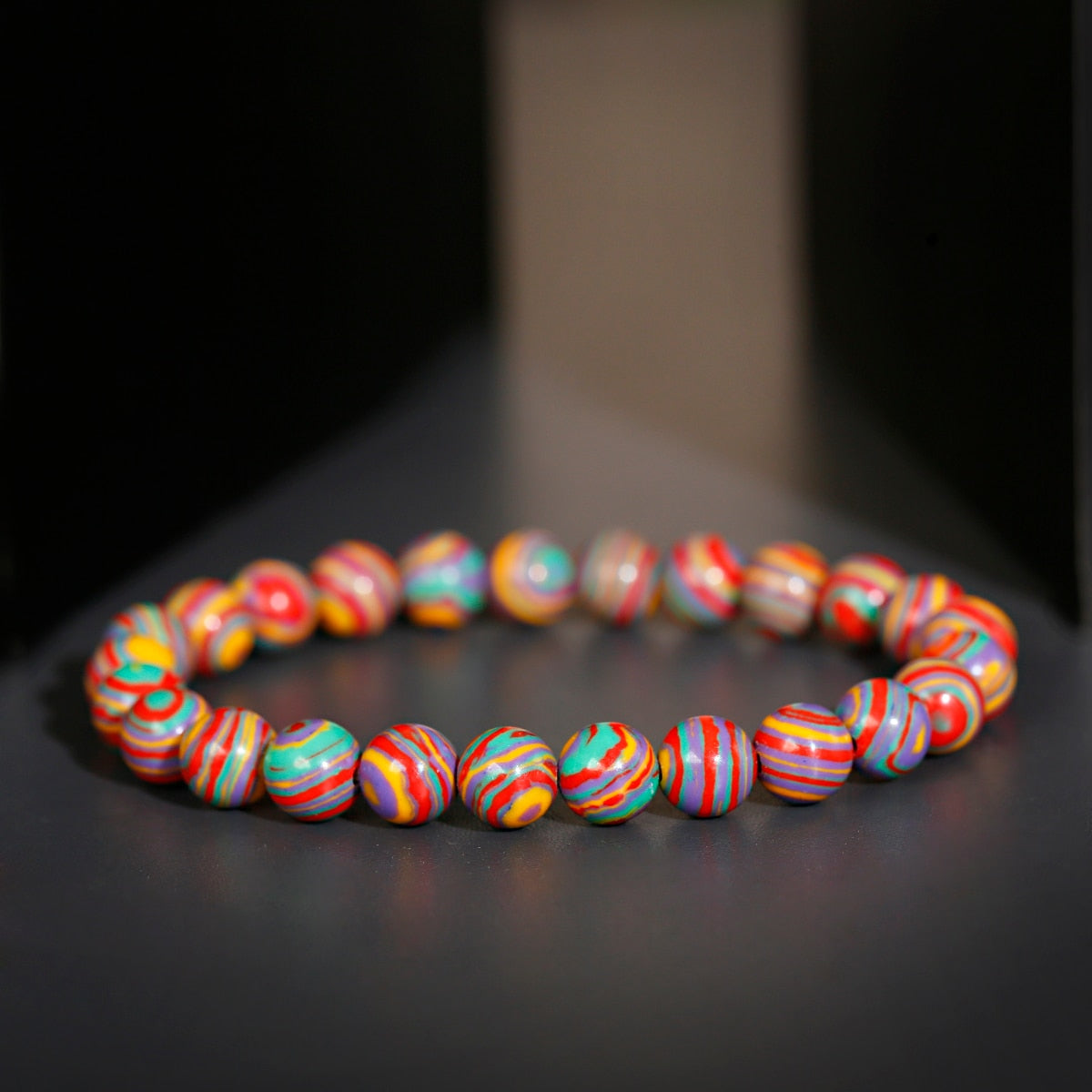 Joyfully Colored Beaded Bracelet