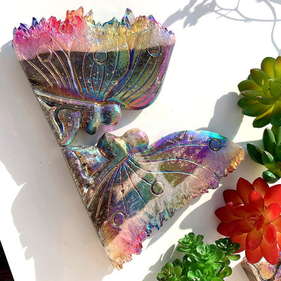 Sparkling Rainbow Butterfly Ornament