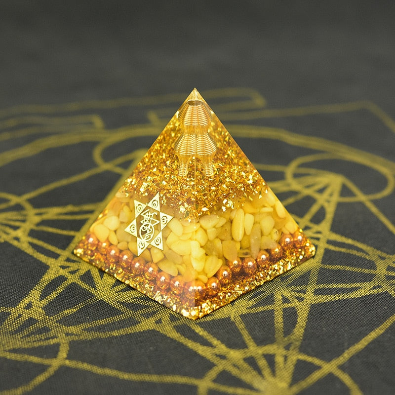 Aura Orgone Aventurine Pyramid
