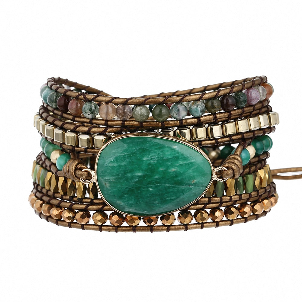 Vintage Style Green Aventurine Bracelet