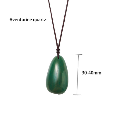 Green Aventurine Drop Necklace