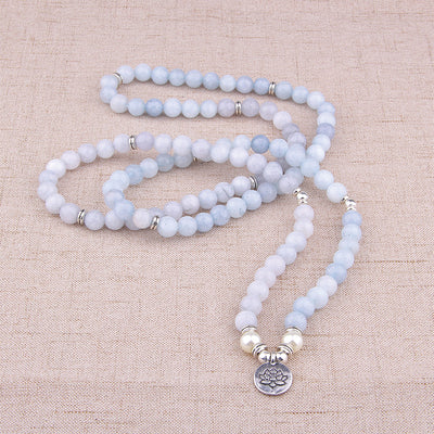 Soothing Waves Aquamarine Mala