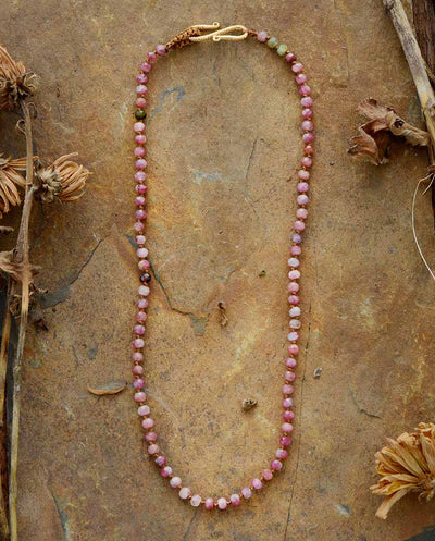 Self-Compassion Pink Tourmaline Necklace