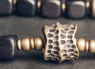 Protective Brass Charm Bracelet Set