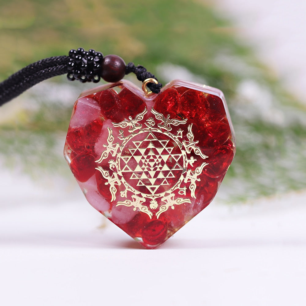 Long Lasting Love Red Agate Necklace