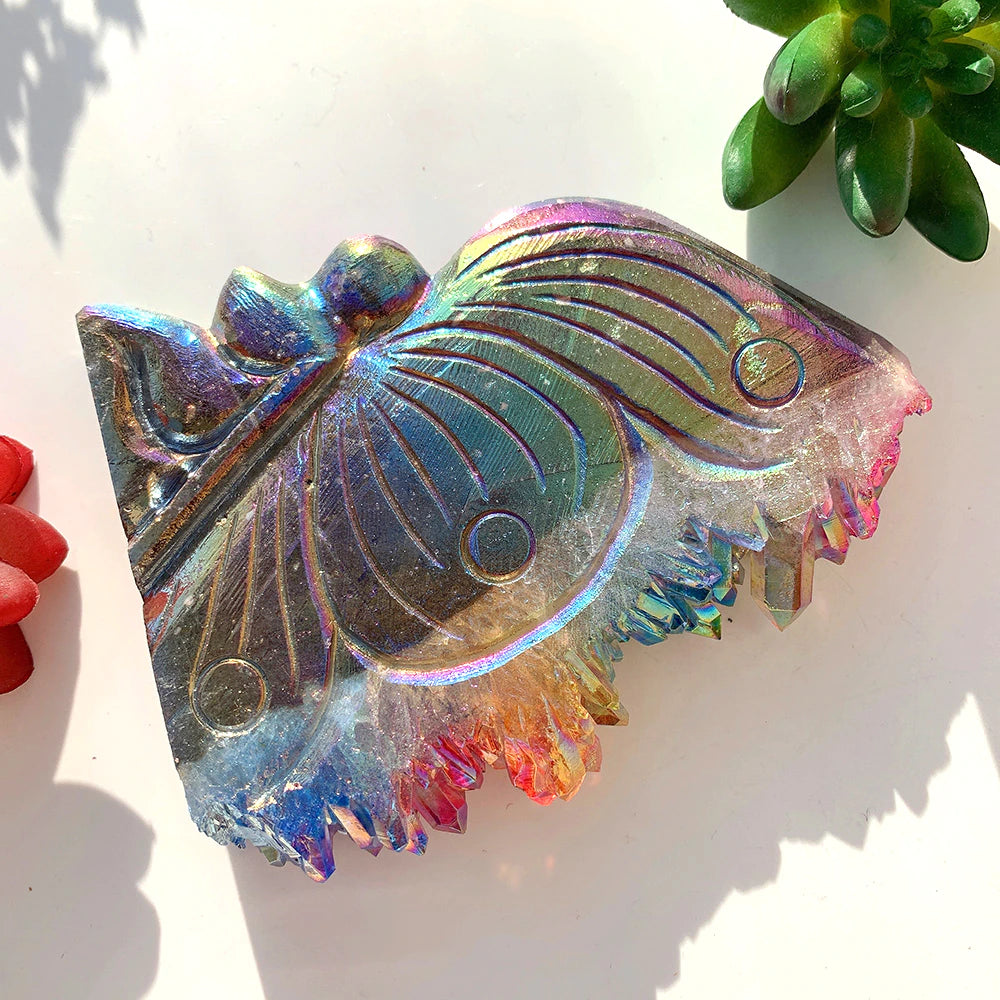 Sparkling Rainbow Butterfly Ornament