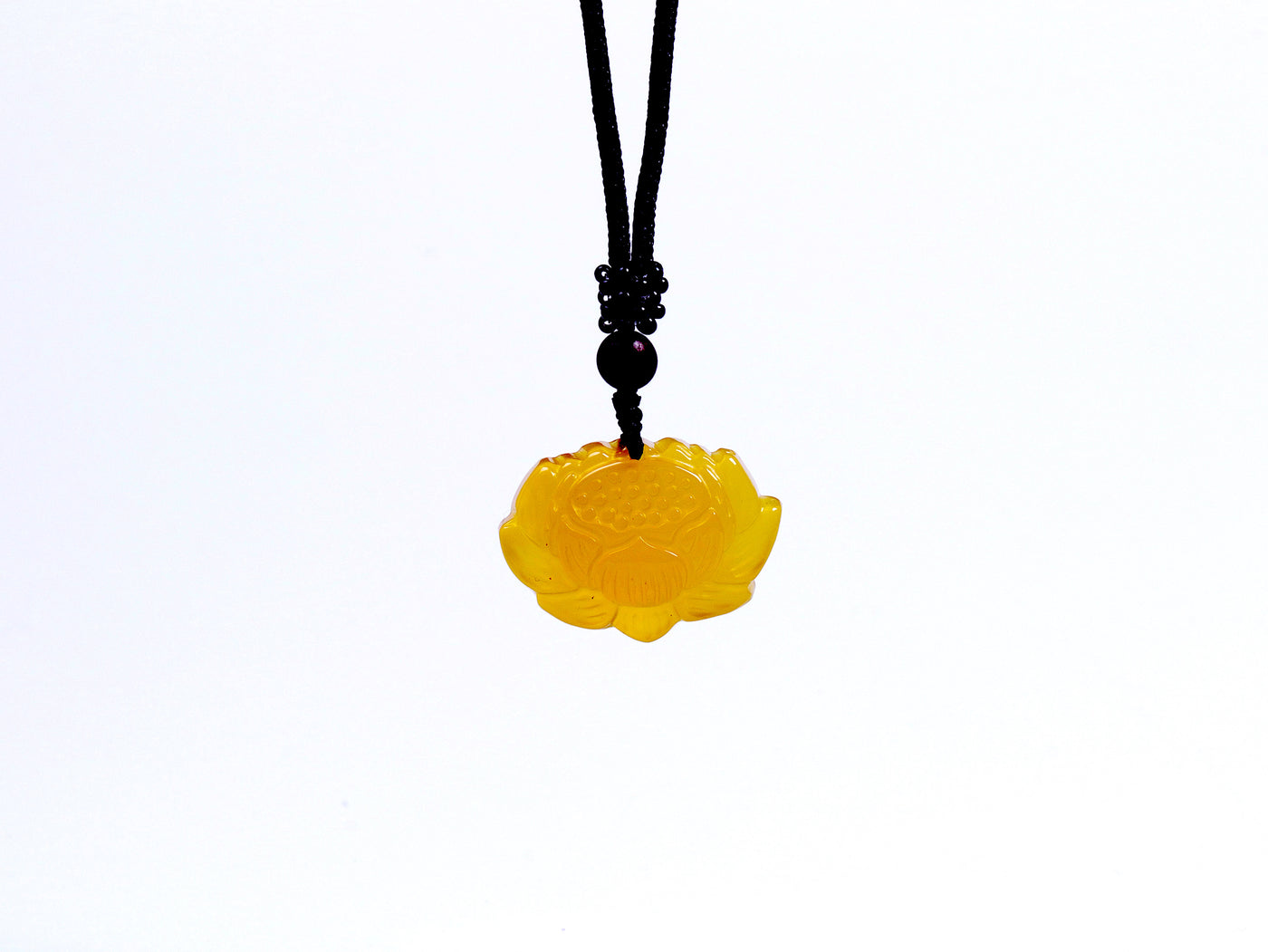 Peaceful Wisdom Yellow Jade Necklace