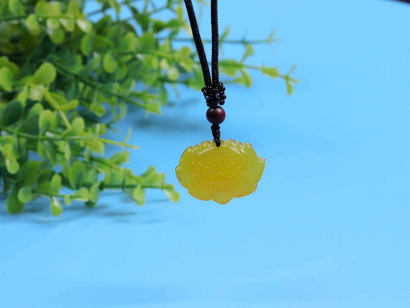 Peaceful Wisdom Yellow Jade Necklace