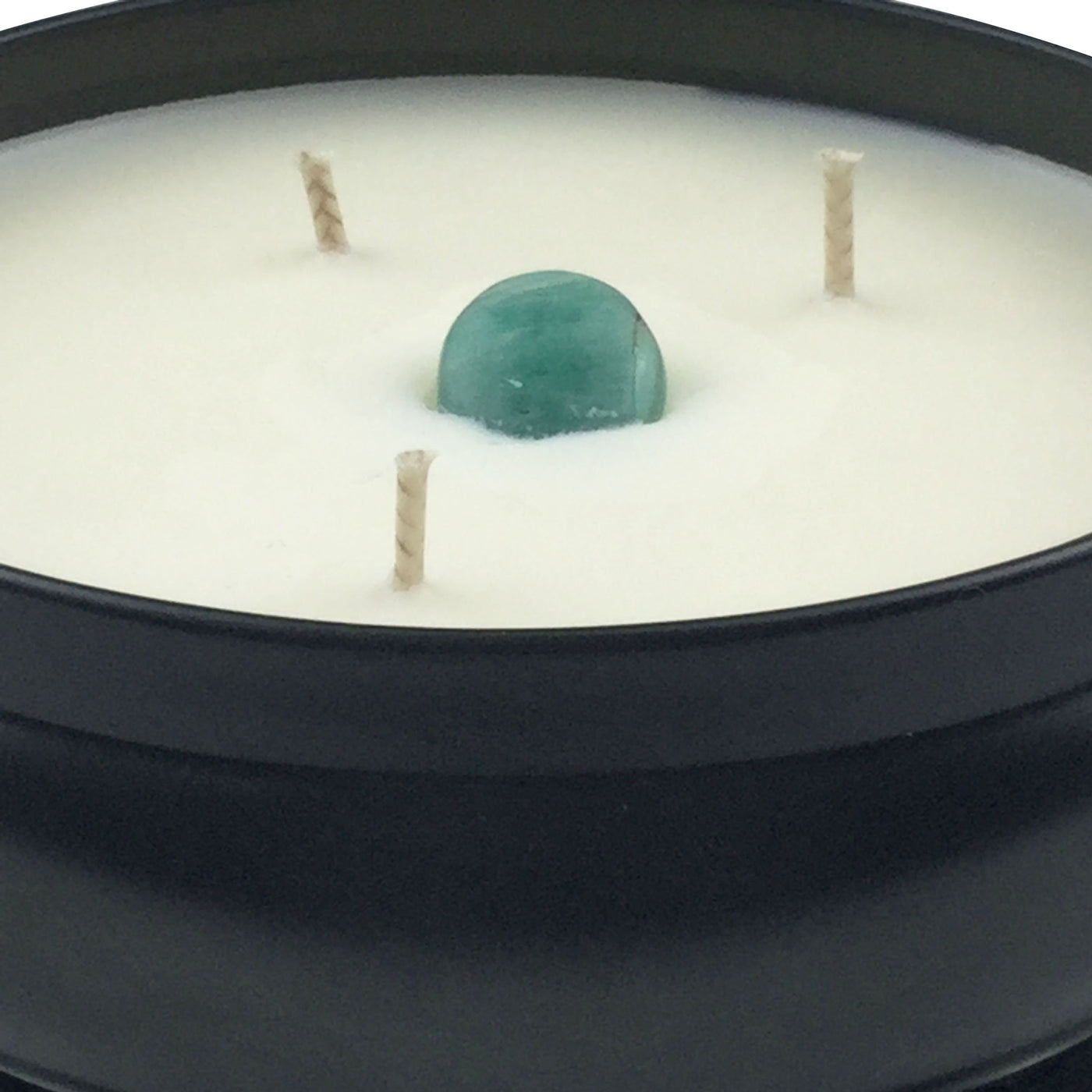Amazonite Crystal Infused Soy Wax Candle