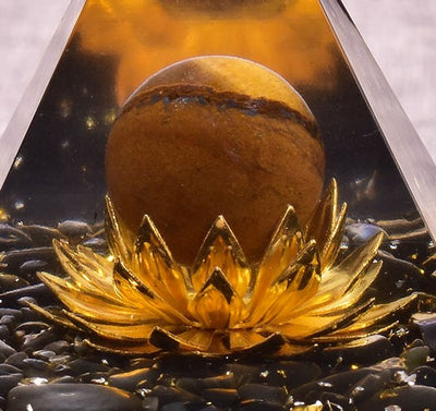 Golden Lotus Protector Pyramid