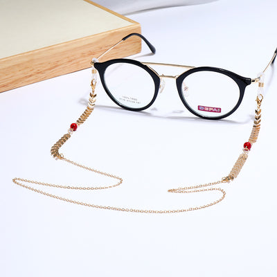 Red Agate Eyeglasses Chain