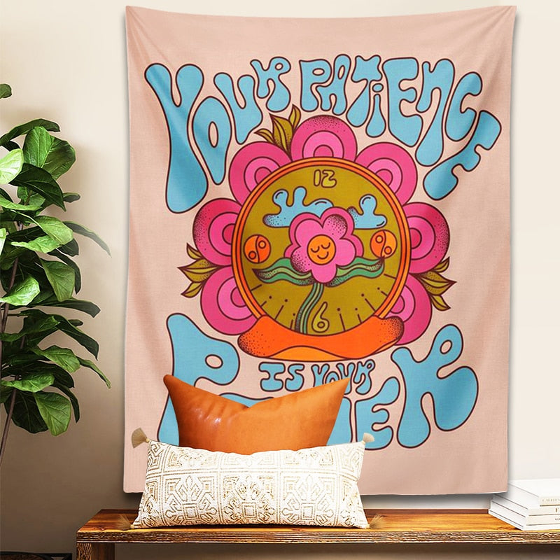 Hippie Smiley Tapestry