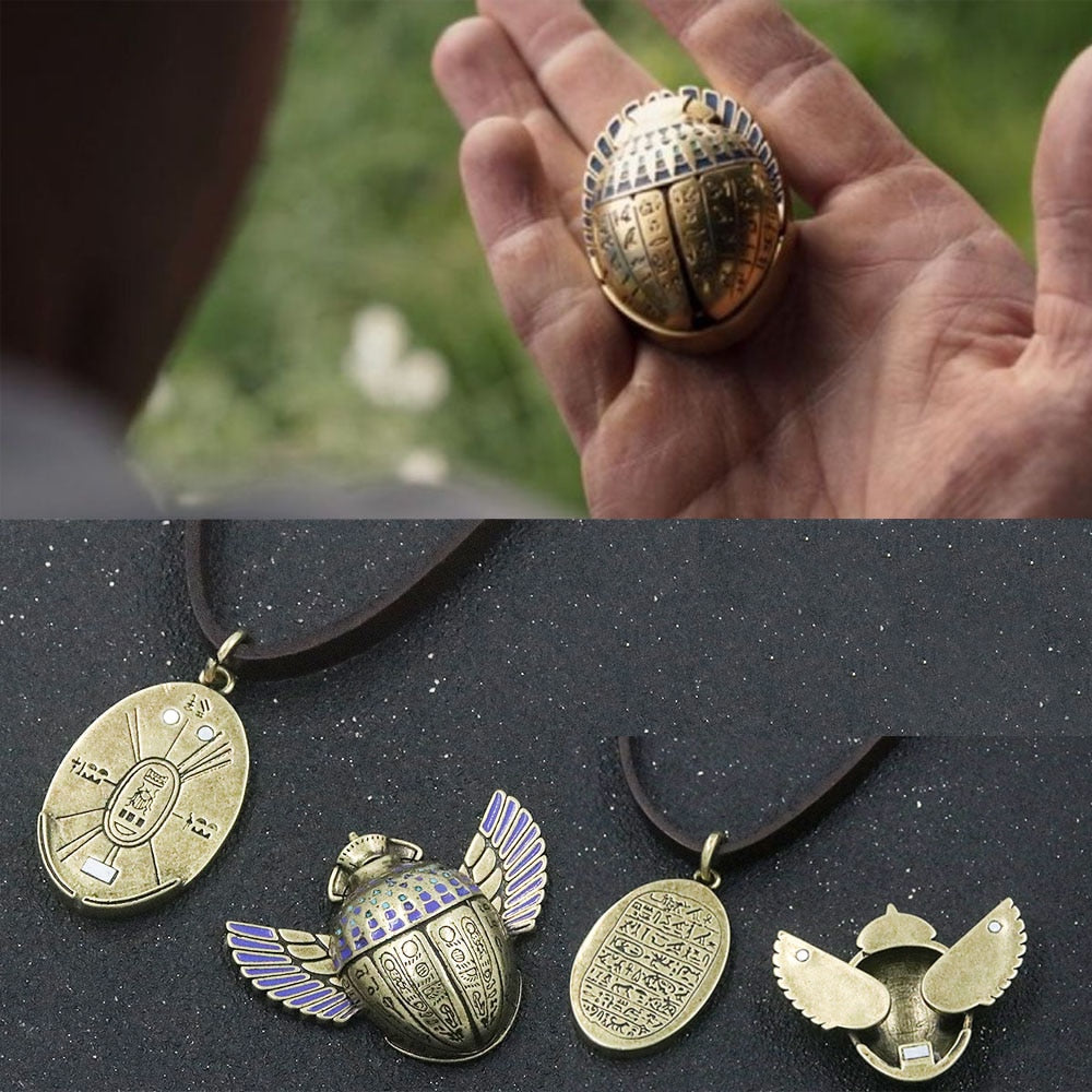 Moon Knight Scarab Compass Necklace