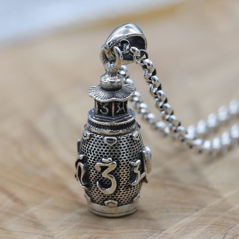 Retro Hollow Cylinder Necklace