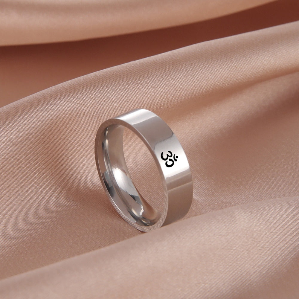 Yoga Om Symbol Ring