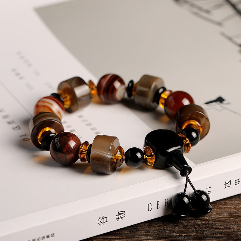Inner Stability Tibetan Agate Bracelet