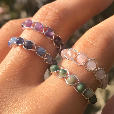 Natural Healing Beads Ring