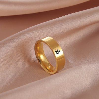 Yoga Om Symbol Ring