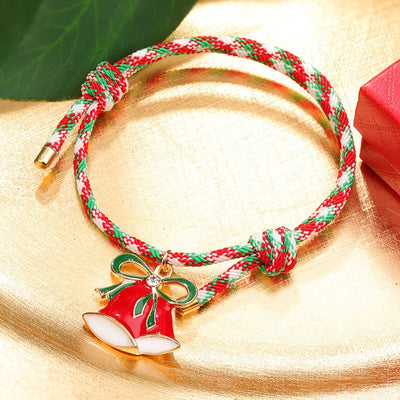 Christmas Bell Red and Green Bracelet