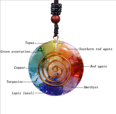 Energizing Chakra Orgonite Necklace