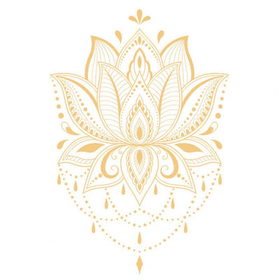 Mehndi Lotus Awakening Flower Decal