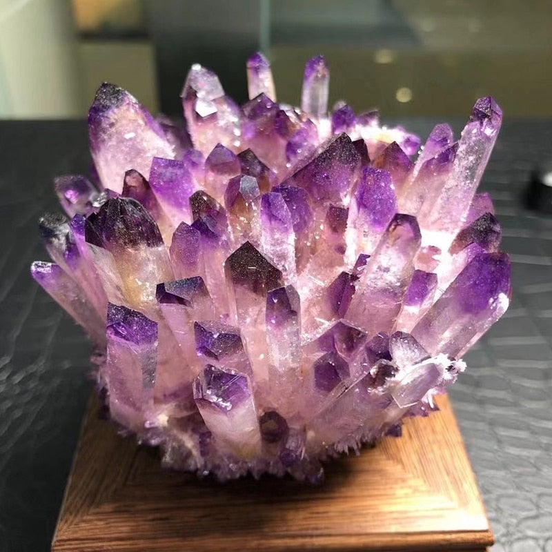 Sacred Transformation Purple Phantom Quartz Cluster