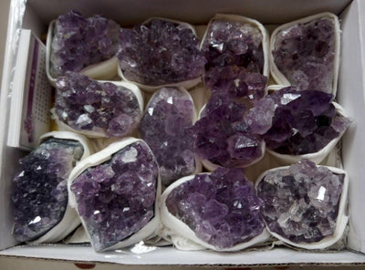 Amethyst Cluster Geode Cut Crystals