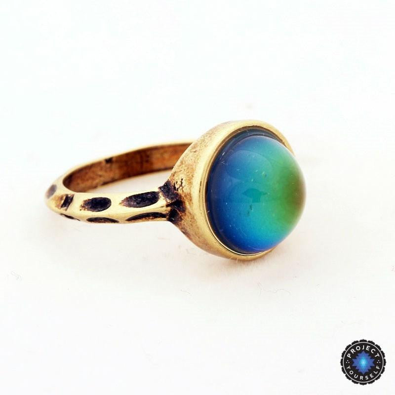 Antique Bronze Plated Mood Ring Rings