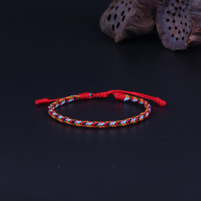 Balance and Harmony Lucky Handmade Buddhist Knots Rope Bracelet Bracelet