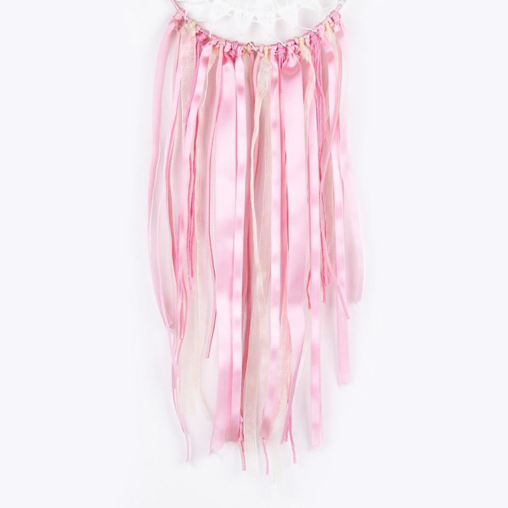 Beautiful Pink Lace Ribbon Dream Catcher Dreamcatchers