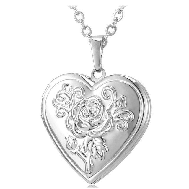 Beauty of my Heart Locket Silver Necklace