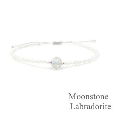 Bijou Gemstone Bracelet Moonstone and Labradorite Bracelet