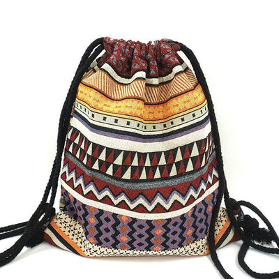 Bohemian Ethnic Drawstring Bag Style 13 Bags