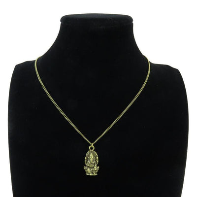 Bronze Ganesh Pendant and Necklace Necklace
