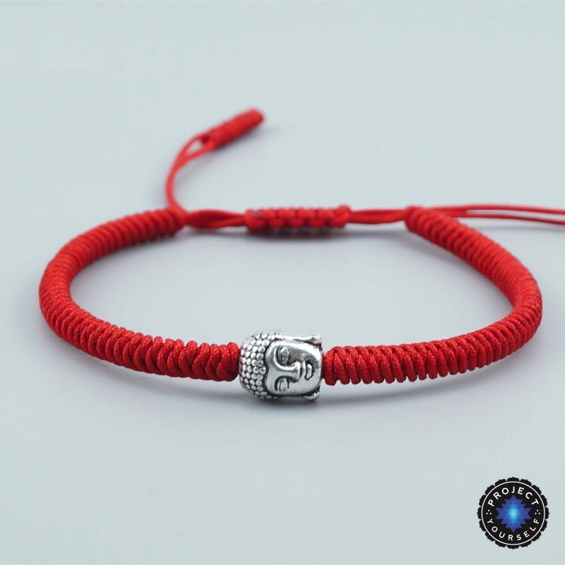 Buddha Charm Lucky Handmade Buddhist Knots Rope Bracelet Bracelet
