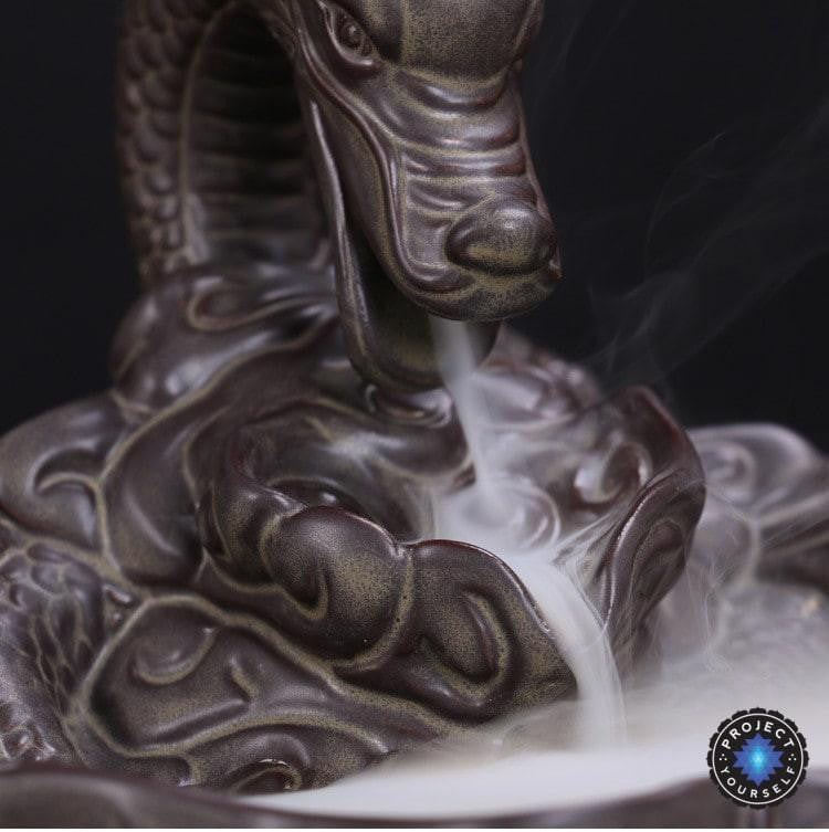 Ceramic Dragon Guardian Backflow Incense Burner Incense Holder