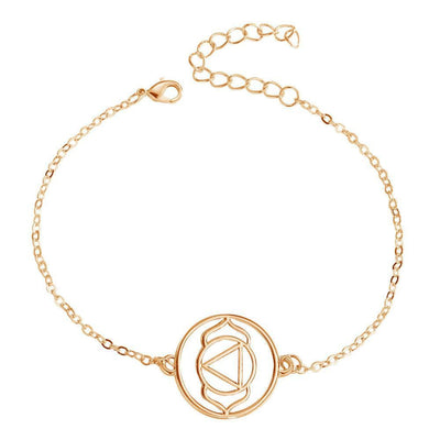 Chakra Energy Bracelet 3rd Eye Chakra Ajna / Rose Gold Bracelet
