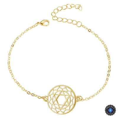 Chakra Energy Bracelet Heart Chakra Anahata / Gold Bracelet