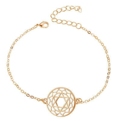 Chakra Energy Bracelet Heart Chakra Anahata / Rose Gold Bracelet