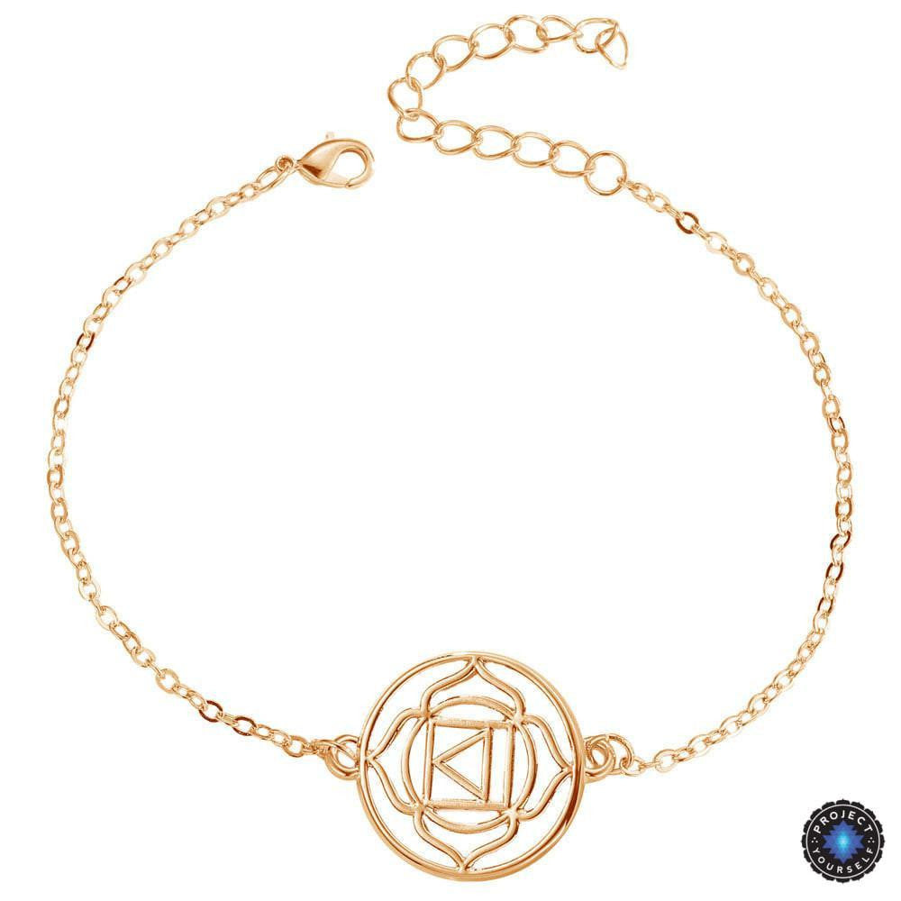 Chakra Energy Bracelet Root Chakra Muladhara / Rose Gold Bracelet